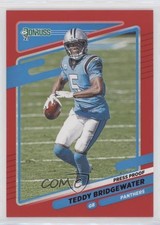 2021 Panini Donruss Press Proof Red Teddy Bridgewater #218 2l4