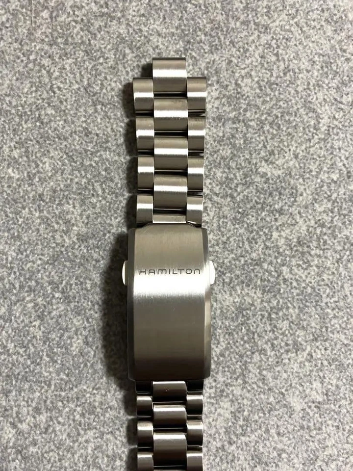 Pulsera de titanio Hamilton H70235130 18 mm genuina OEM correa de reloj ligera Foto 3 de 4