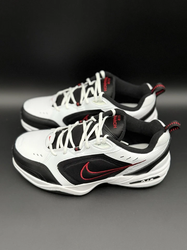 Nike Air Monarch IV 4E Blanco Rojo Universitario Papá Tenis Zapatos 416355-101 Para hombres 10 Foto 2 de 4