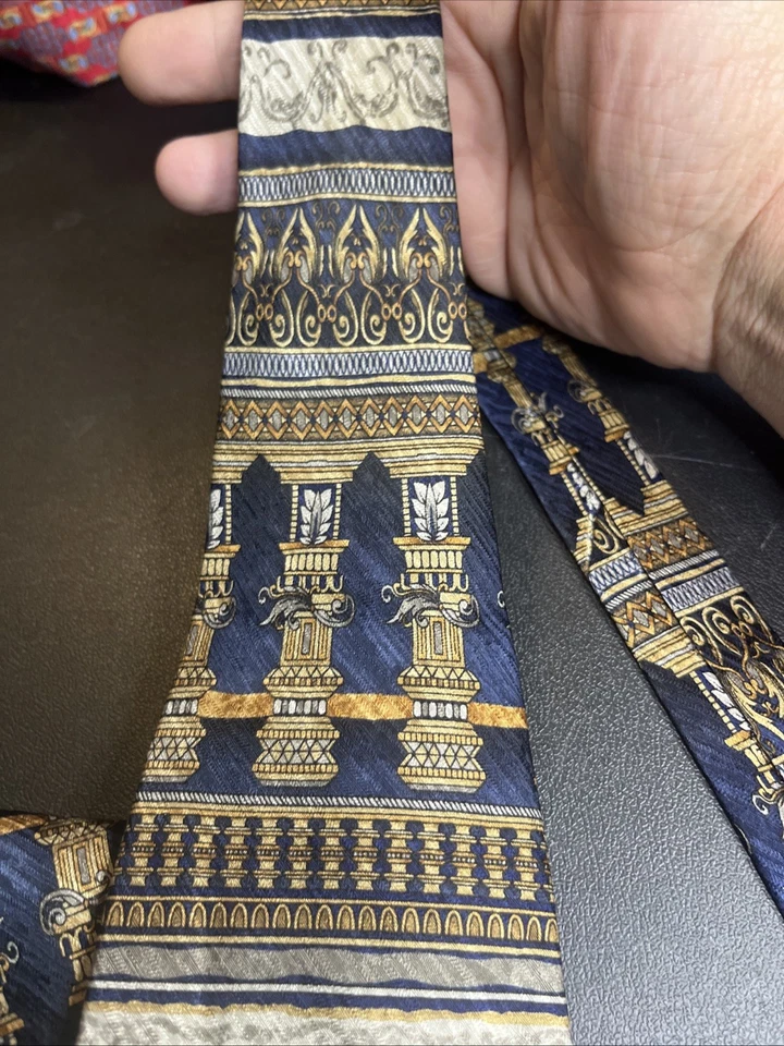 Corbata de cuello vintage Dani Moda Maschile hecha a mano 100 % seda para hombre hecha en Corea Foto 2 de 4