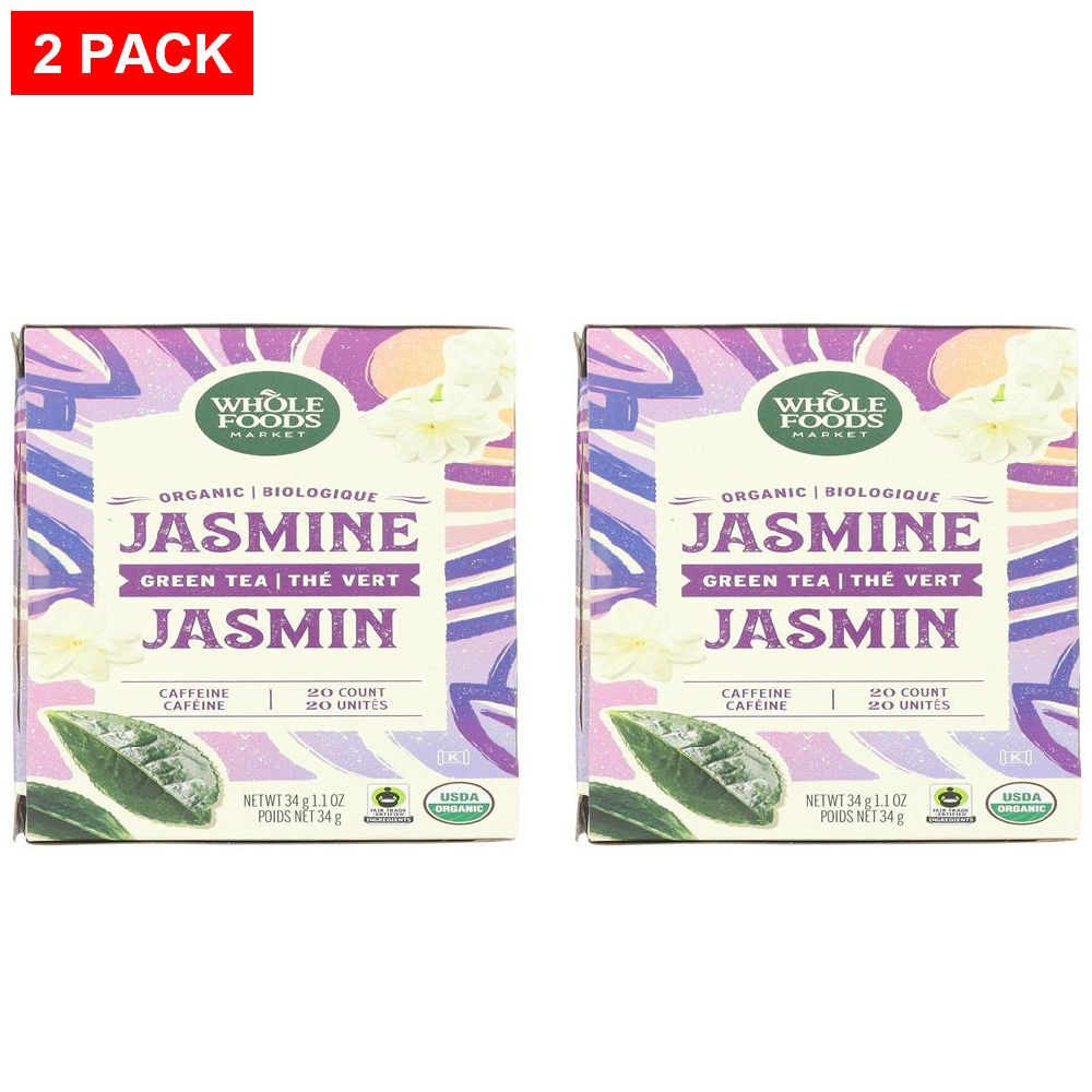 Green Jasmine Organic, 20 Count - Pack Of 2
