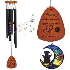 Memorial Gifts for Loss of Dogs, Pet Memorial Wind Chime and Dog Angel Memori...