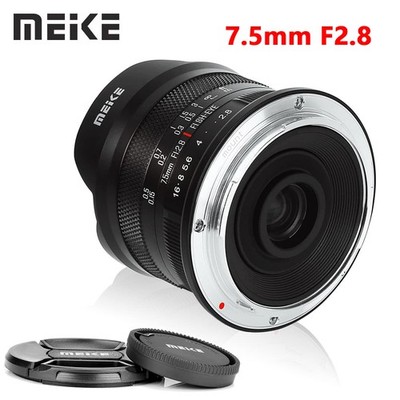 MEIKE 7.5mm F2.8 Manual Focus Fisheye Lens For Sony Canon Fuji M4/3 Mount