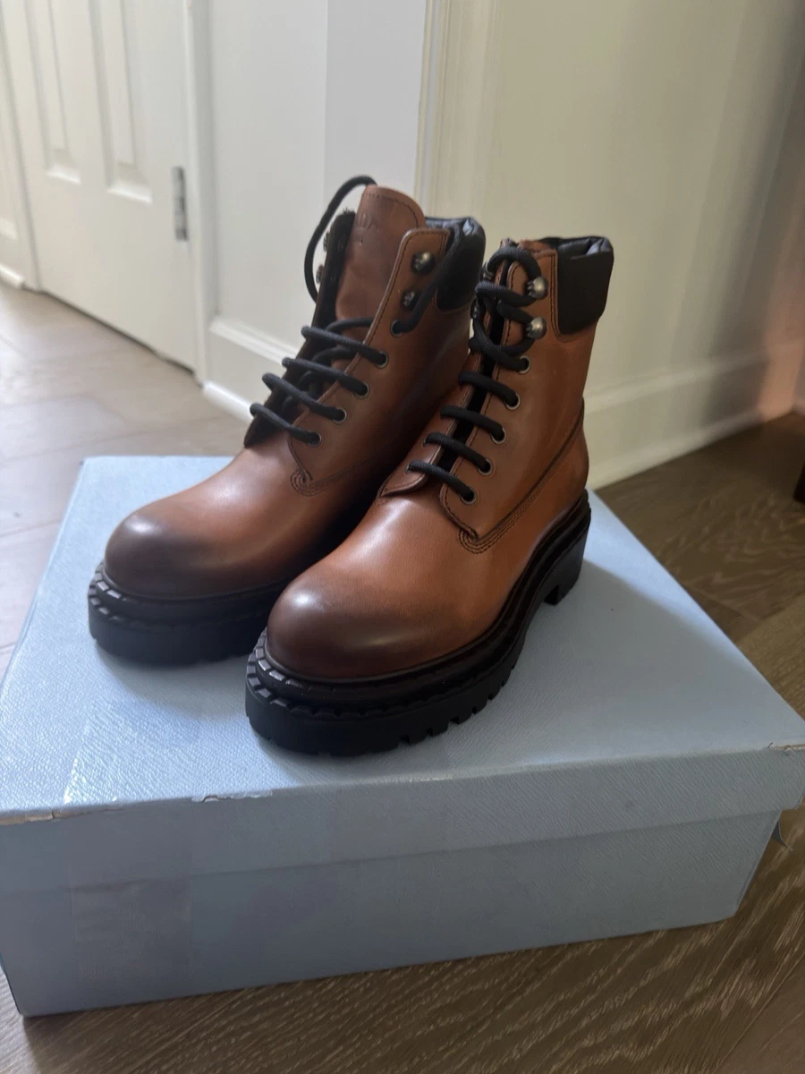 PRADA Brown Mid (2-2.9 in) Heel Height Boots for Women for sale | eBay