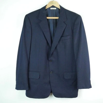 Brioni Vintage Navy Blue Wool Blazer Sport Coat Italy Jacket Luxury 41 S 40S