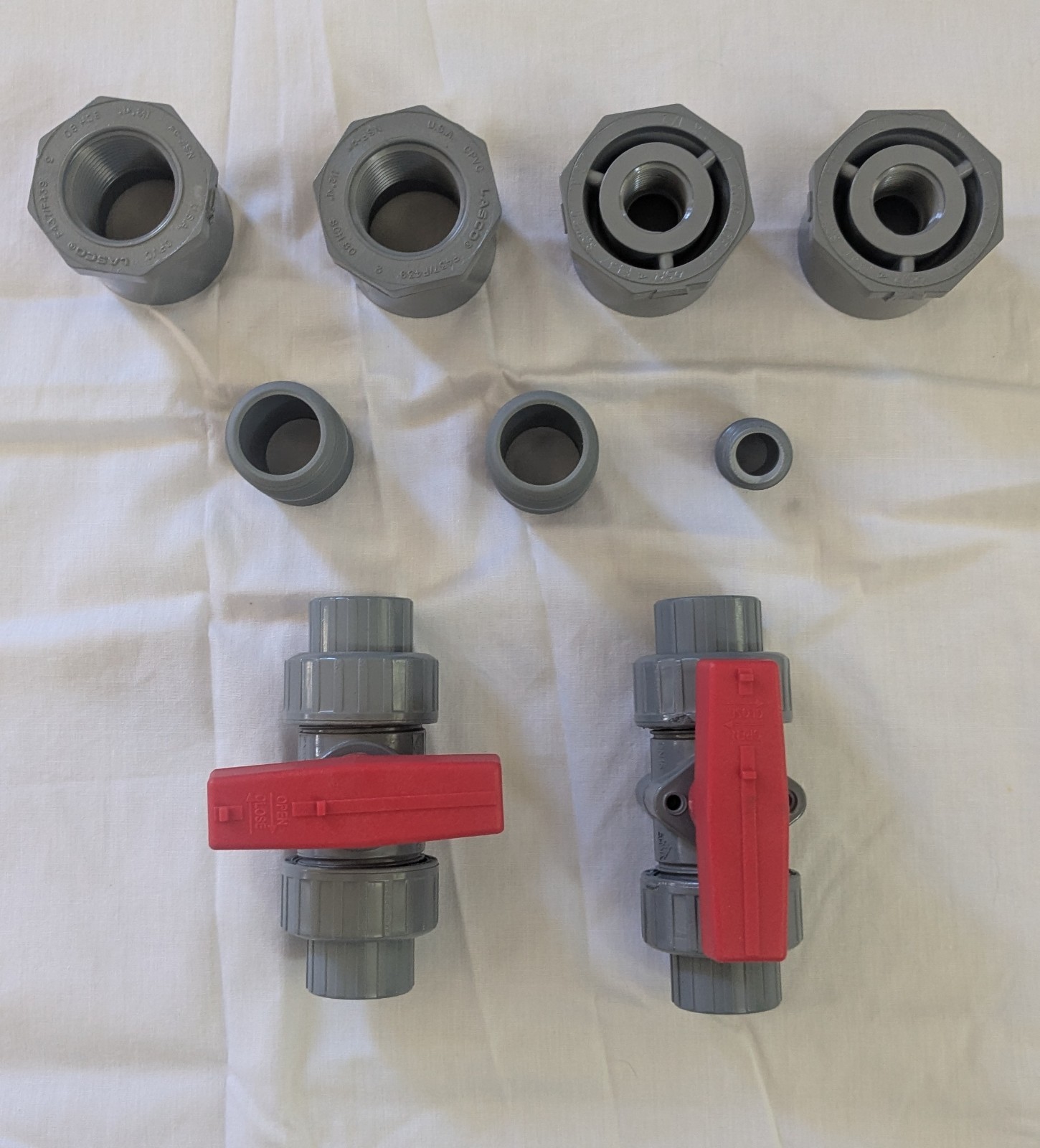 Lot - Schedule 80 CPVC Plumbing Fittings PVC New Unused