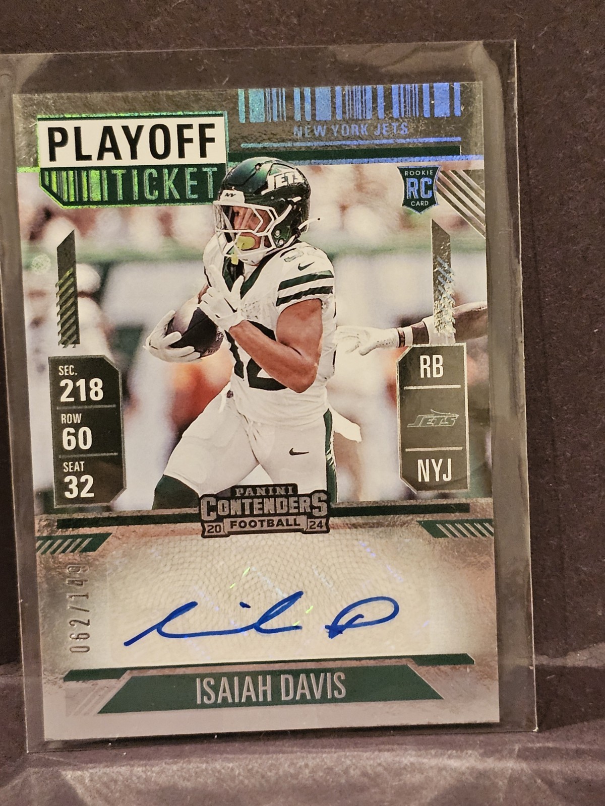 Isaiah Davis Panini Contenders #176 Variation-Autograph-Playoff Ticket