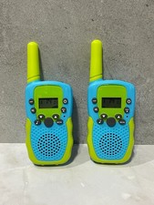  2 T-388 Toy Walkie Talkie 22CH Kids Two Way Radios - Blue preowned 