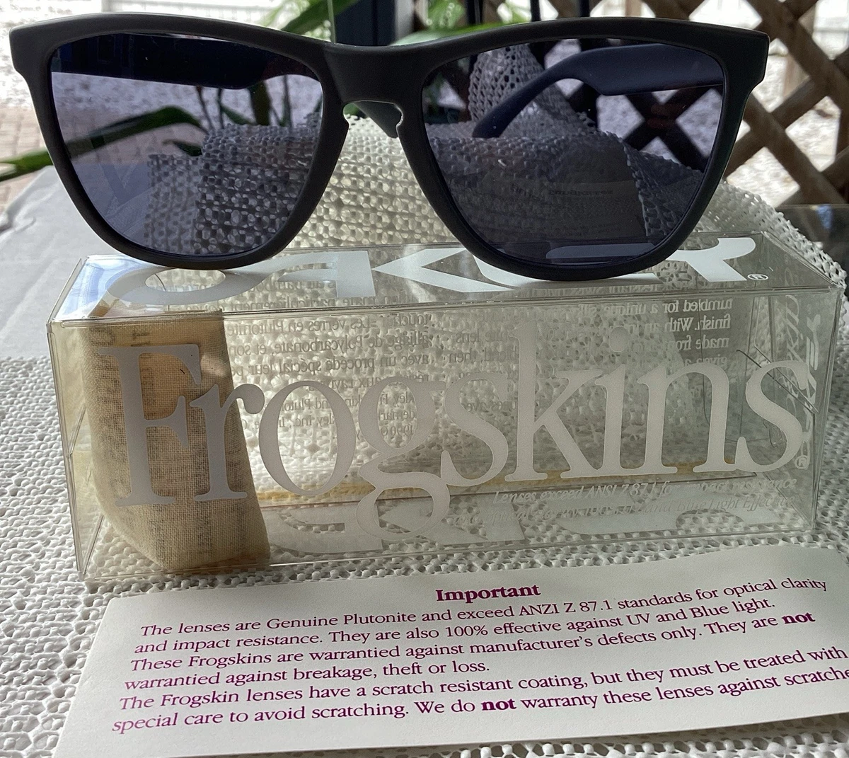 専用！OAKLEY Frogskins ヴィンテージ サングラス Vintage Oakley Frogskin Sunglasses for sale | eBay
