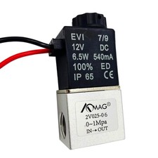 1/8" NPT DC 12V Electric Solenoid Valve 2 Way Water Air Normally Closed