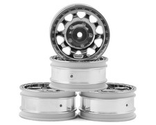 Tamiya BBX Buggy Wheels (Chrome) (4) (Front/R...