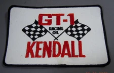 KENDALL GT-1 Racing Motor Oil Embroidered Sew On Uniform-Jacket Patch 8x5 VINTAG