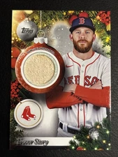 2025 Topps Holiday Trevor Story BAT RELIC BOSTON RED SOX #PRTST