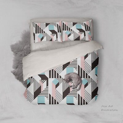 3D Geometric Pattern Colorful Quilt Cover Set Duvet Cover Bedding Pillowcases
