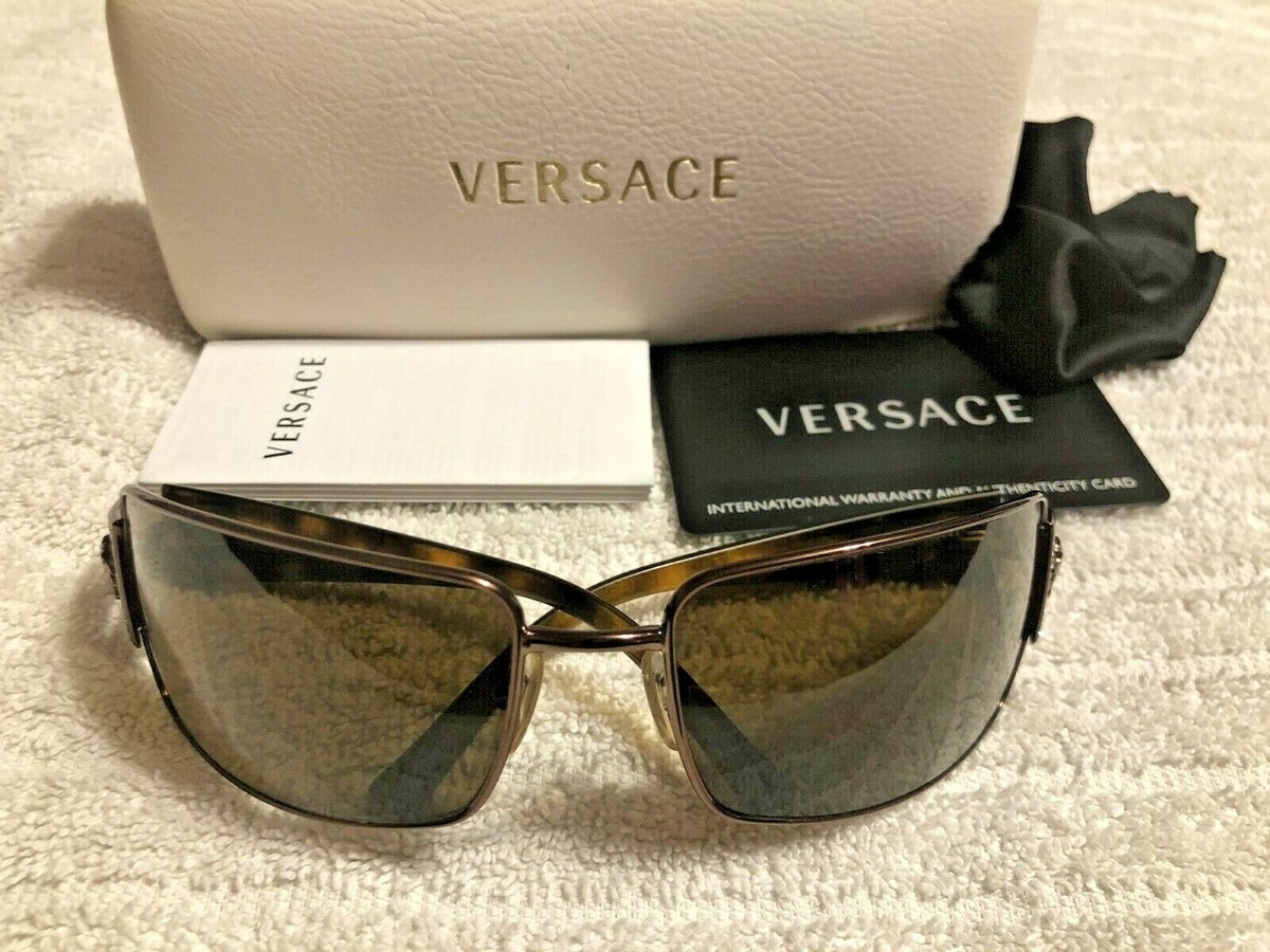 Versace Medusa Logo with crystal Sunglasses MSRP $589 | eBay