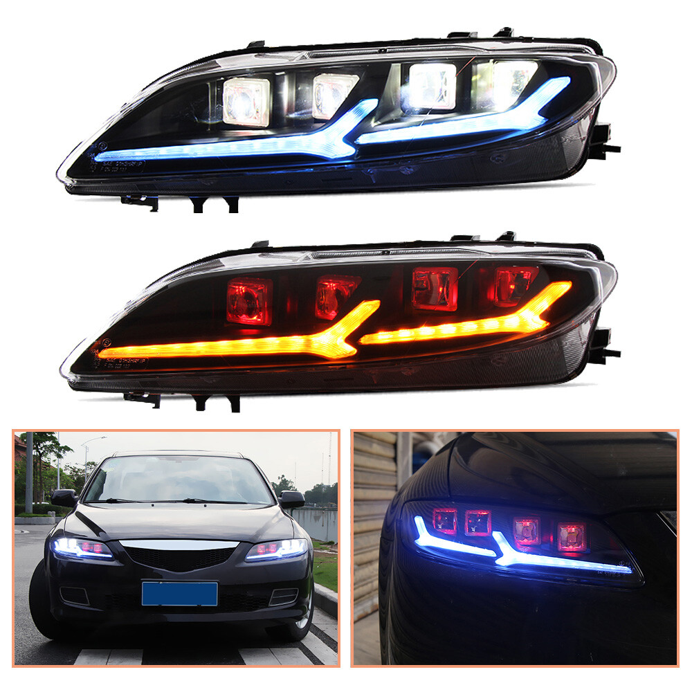 For Mazda 6 Atenza 2003-2008 Headlamps LED Projector LED DRL