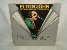 Elton John In Concert At Edinburgh EXTREMELY RARE laser disk MCA Disco Vision