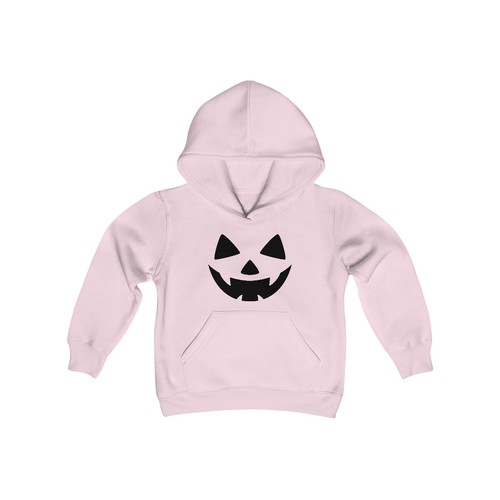 Pumpkin Face hoodie, Funny Jack O Lantern, Kids Halloween Hooded Sweatshirt - Picture 26 of 31