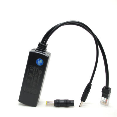 DSLRKIT Active PoE Splitter Power Over Ethernet 48V to 5V Compliant IEEE802.3af