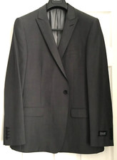 M&S AUTOGRAPH ESSENTIAL WOOL BLEND  SINGLE  BUTTON SUIT JACKET ~ 42 MEDIUM ~GREY