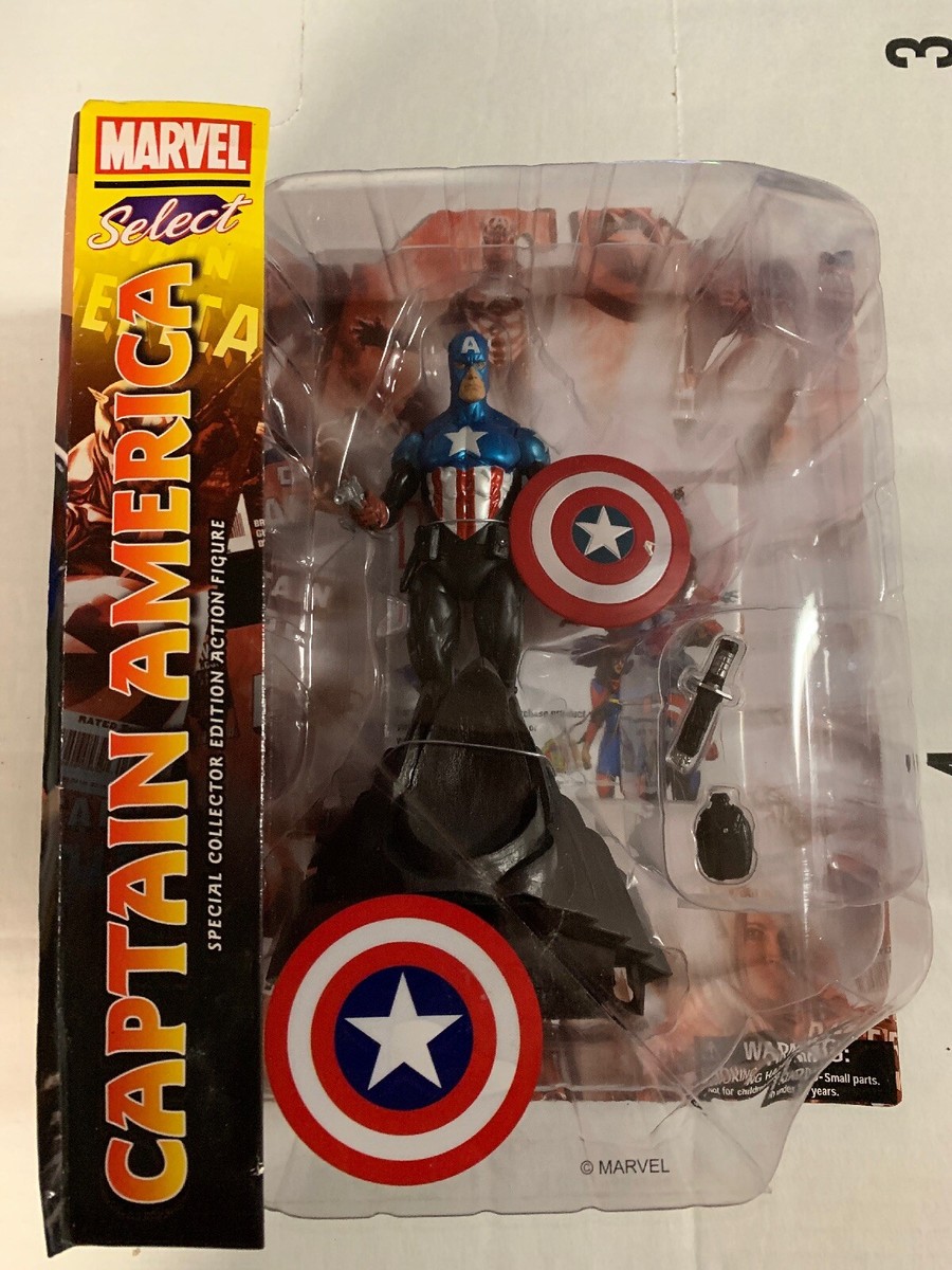 Marvel Diamond Select Bucky Barnes as Captain America Figure, Hobbies