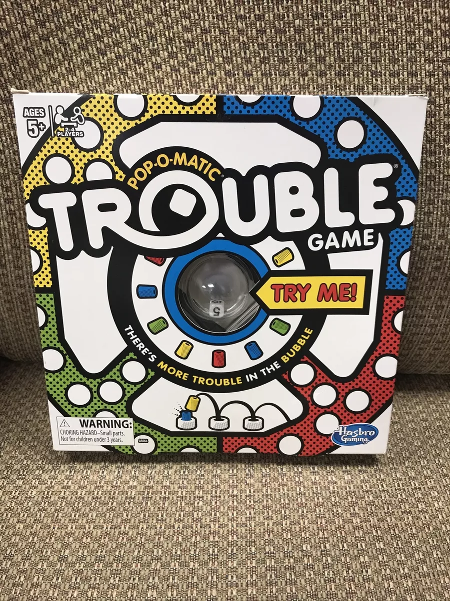 Hasbro Gaming Trouble Board Game, 2-4 Players - For Kids 5 Years