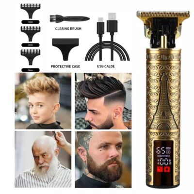 LCD Hair Clippers Electric Beard Trimmer Cutting for Men's Barber Shaver Machine