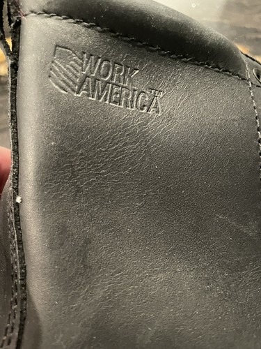 Stivali da lavoro uomo Work America NUOVI S5 759 pelle marrone lavoro 10,5 E2 pelle - Foto 12 di 12