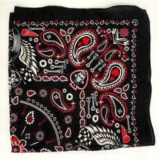 BANDANA/ HANDKERCHIEF HIP HOP STYLE WITH SKELETONS, WHEELS  WINGS