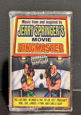 Jerry Springer's Movie Ringmaster Cassette Tape SEALED MC Breed 2pac Ice-T