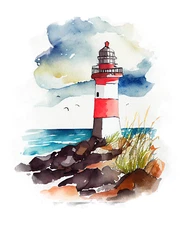 XXXL 60x60 cm car decal sticker lighthouse sticker