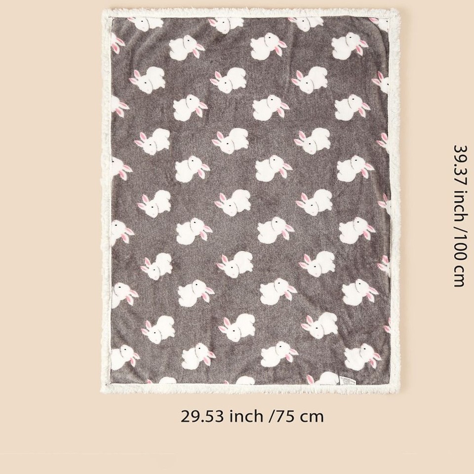 Lamb Fleece Baby Blanket Autumn Winter Quilt New Newborn Swaddle Wrap