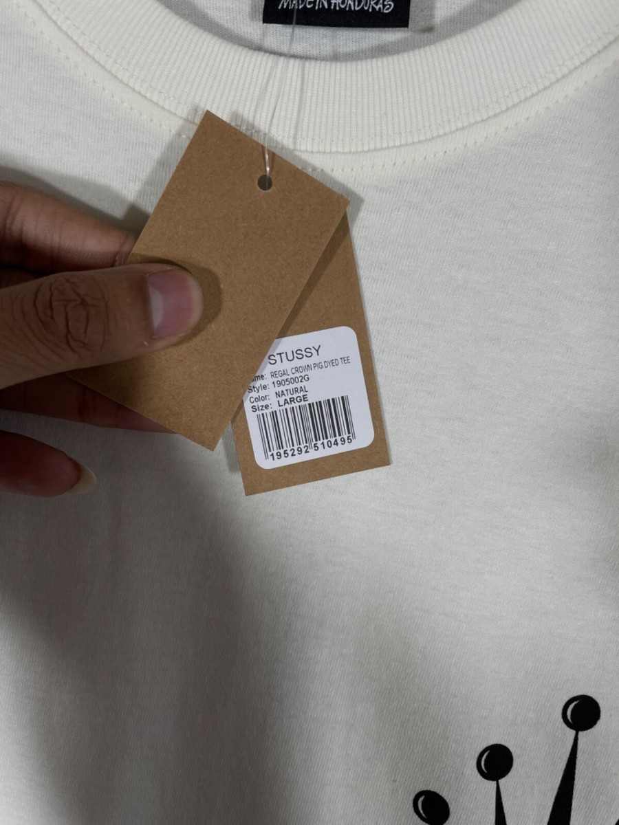 Stussy Regal Crown Pig Dyed tee - Large Original | eBay