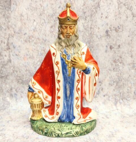 Holland Mold Nativity Vintage Wise Man Figurine Religious Kneeling Replacement - Picture 1 of 11