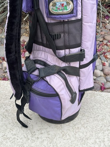 Women’s The Original Bushwhacker Golf Cart Bag Pink Purple Belding Sports - Picture 6 of 13