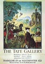 Tate Gallery of British Art Trafalgar Square Westminster Plakate A3 128