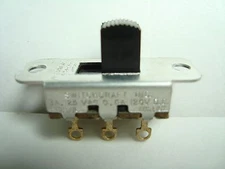 NOS NEW ORIGINAL Old Style Switchcraft Slide Switch DPDT On-On Gold Contacts
