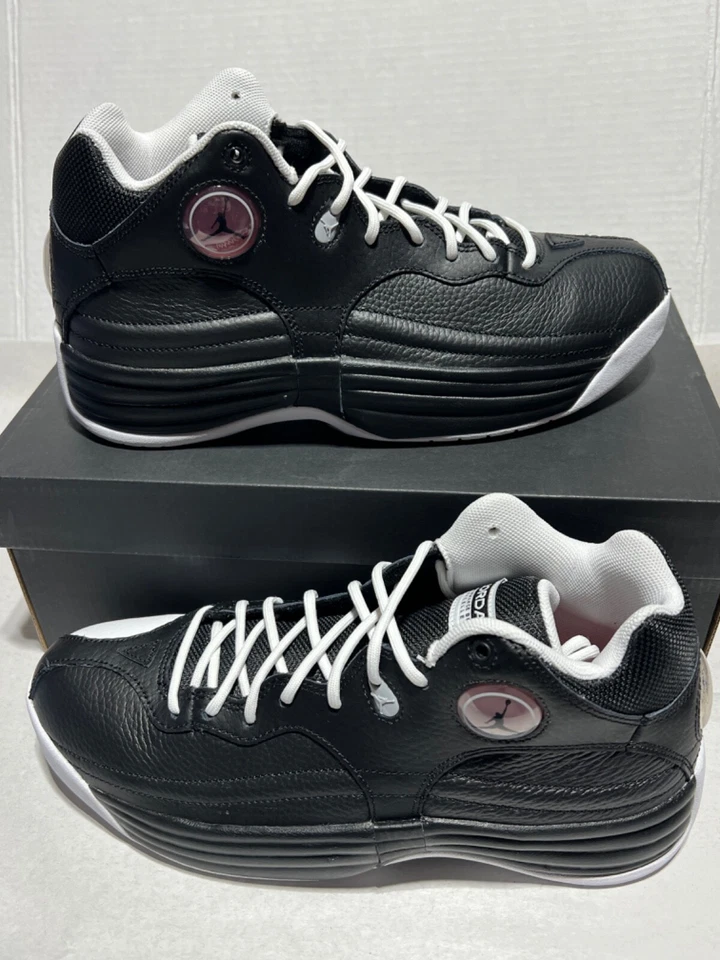 Nuevo Nike Air Jordan Jumpman Team 1 Zapatos Negro Blanco Rojo FV3928 006 Para hombres Foto 2 de 4