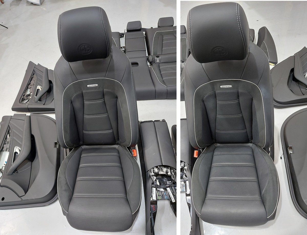 18-20 MERCEDES E63s AMG Black interior Performance Seat Door Trim