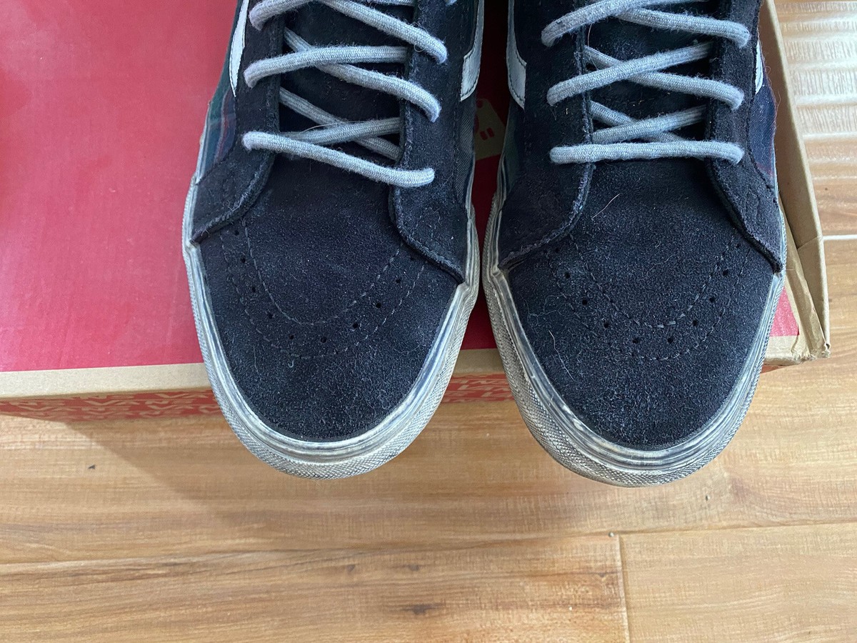 Vans SK8-Hi Reissue CA Overwashed Plaid VN-0KXJGK5 Size 10.5