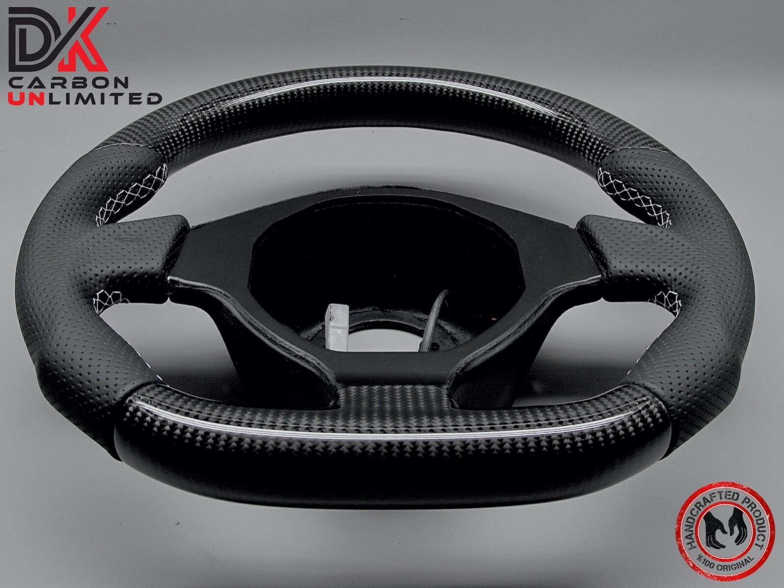 Lamborghini LP640 LP650 LP670 Murcielago Perforated 2x2 Carbon Steering Wheel v3