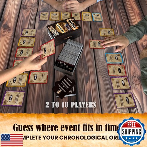 QUOKKA USA History and Personality Board Card Game - Istoria 500 Trivia Cards - Bild 3 von 5