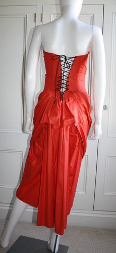 Fabulous Steampunk Style Corset Bustle Style Vamp Dress, Size 8/10. - Picture 7 of 16