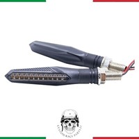 🇮🇹 Paar Universal Motorrad Blinker LED Richtungsanzeiger Sequentielles Licht