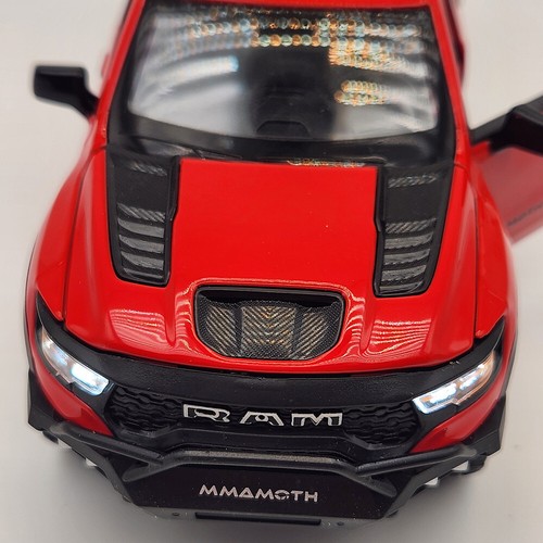2022/2025 Dodge Hennessey Mammoth Ram Pickup Truck Red 1:32 - 第 1/13 張圖片
