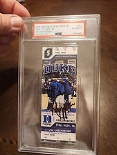 Duke Coach Mike Krzyzewski Signed Ticket Stub Cameron Indoor PSA Coach K Vs UNCG