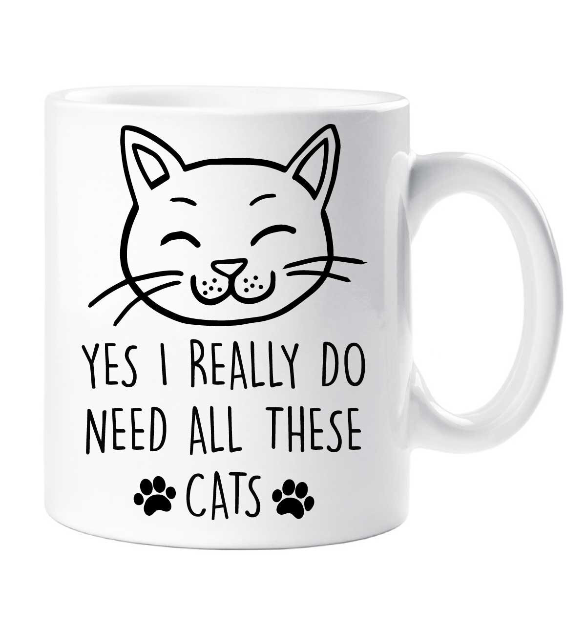 Cat Themed Mug for Cat Lovers Perfect Birthday or Christmas Gift