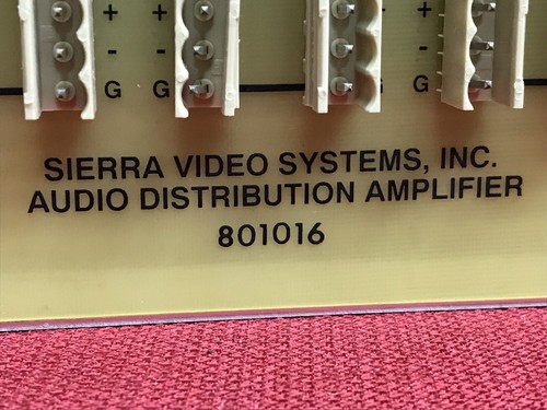 Sierra Video Systems Audioverteilungsverstärker 801016 - Bild 9 von 9