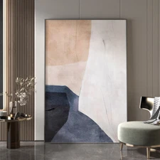 Handmade Abstract Oil Painting Acrylic Texture Wall Art On Canvas Hanging Mural