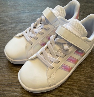 adidas grand court shiny holographic